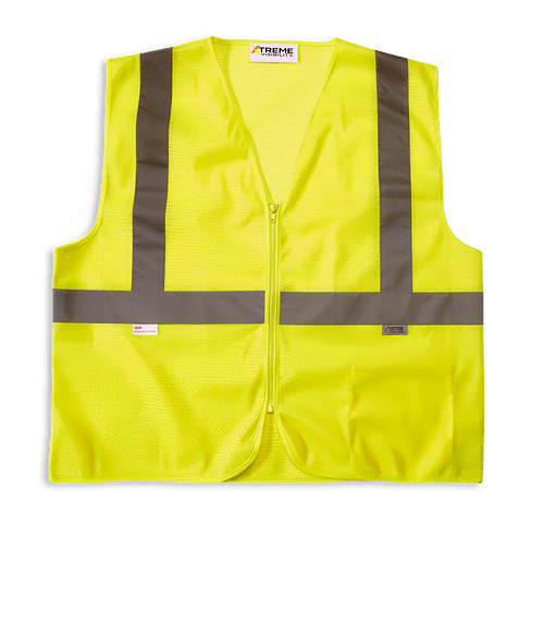 Vantage Xtreme Visibility Value Class 2 Mesh Safety Vest in Yellow