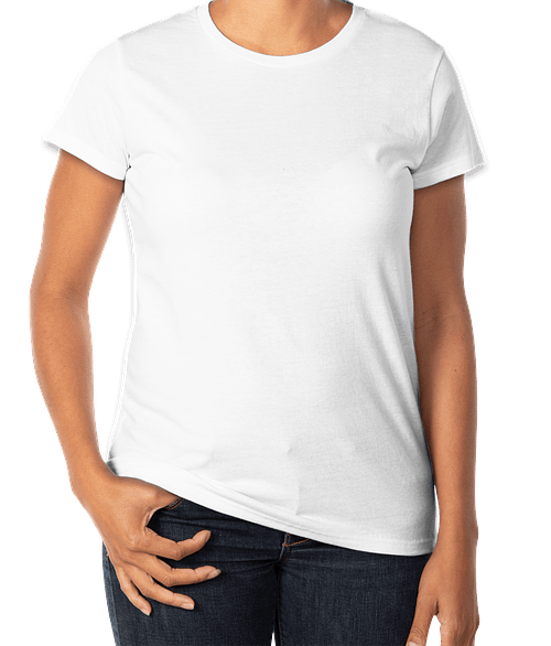 Custom Gildan Women S Lightweight Jersey T Shirt Design Women S Short Sleeve T Shirts Online At Customink Com