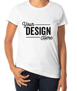 Gildan Women's Lightweight Jersey T-shirt - Color: White