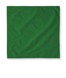 Augusta 100% Cotton Solid Bandana (Centered Design) - Color: Dark Green