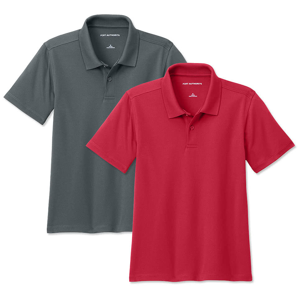 Port Authority Youth Dry Zone UV Performance Polo