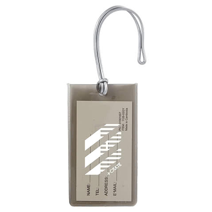 Wander & Roam Jelly Luggage Tag in Gray