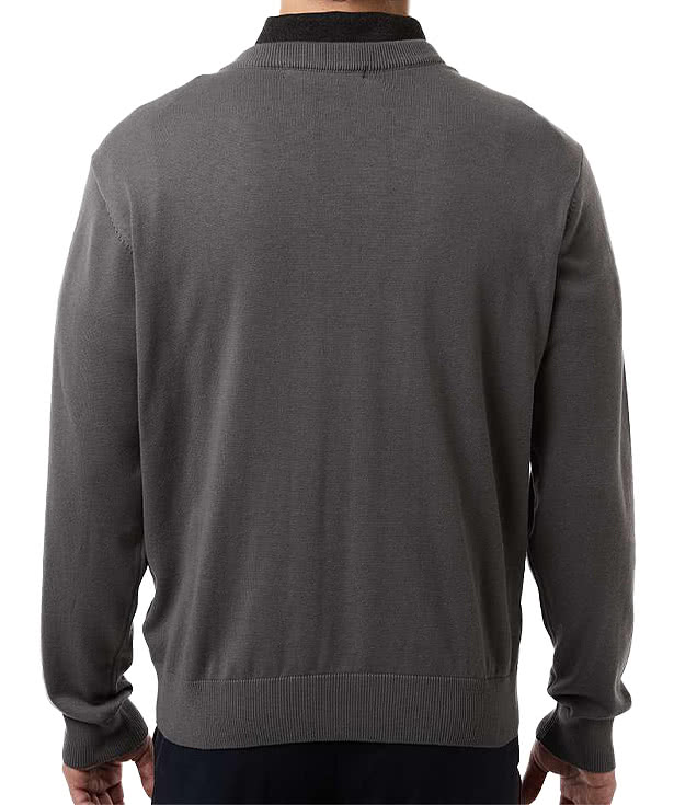 Devon & Jones New Classics Recycled V-Neck Sweater - Embroidered