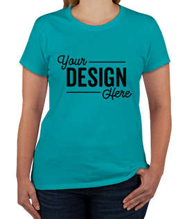 Gildan Women's 100% Cotton T-shirt - Color: Tropical Blue