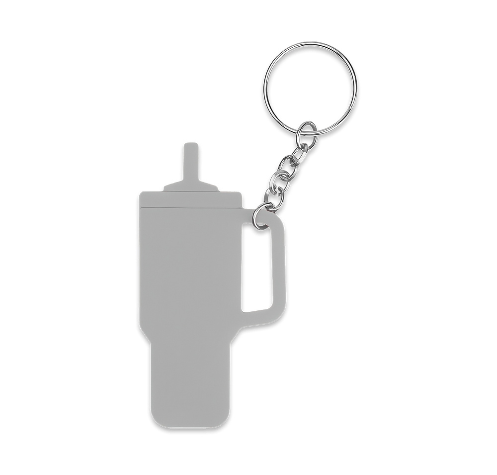 Intrepid Tumbler Shaped Silicone Keychain-default
