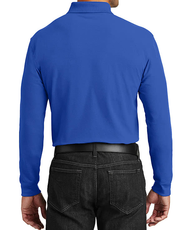 Port Authority Lightweight Classic Pique Long Sleeve Polo - Printed