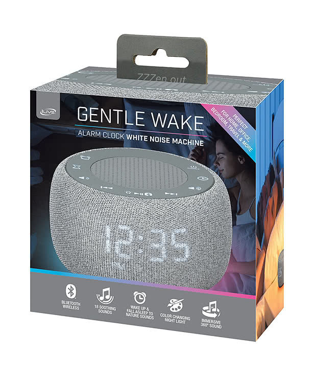 iLive Gentle Wake Alarm Clock White Noise Machine
