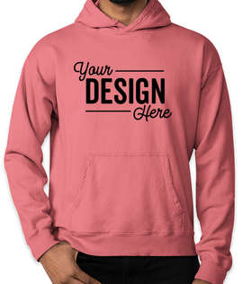Hanes ComfortWash Garment Dyed Pullover Hoodie - Color: Coral Craze
