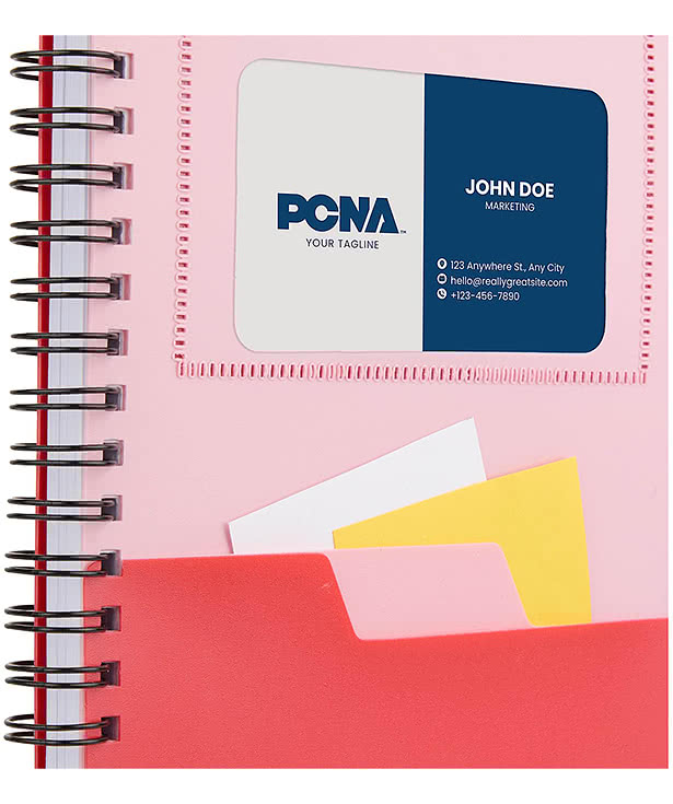 Stash Recycled FSC Plastic Cover Spiral Notebook