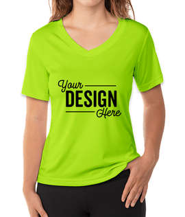 Reebok Women's V-Neck Performance Shirt - Color: Lime
