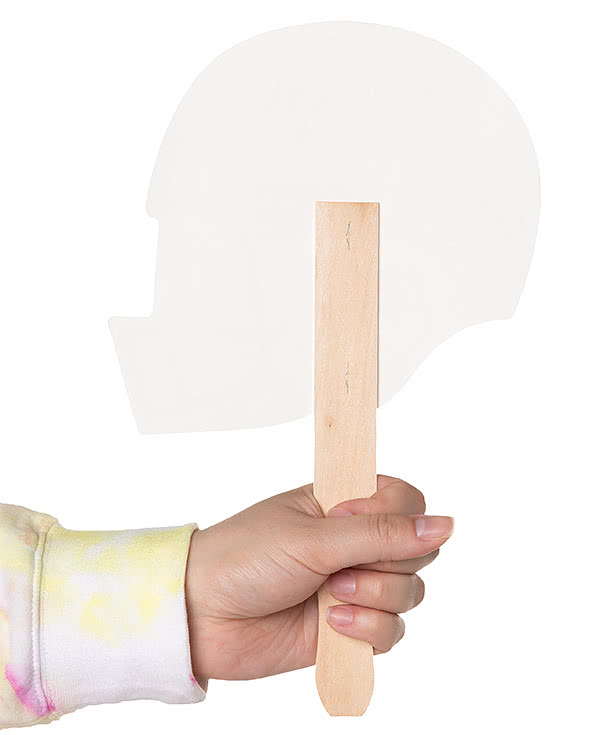 Full Color Helmet Shaped Hand Fan