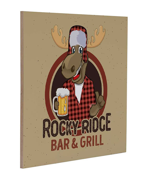 Full Color 12" x 12" Wood Wall Print