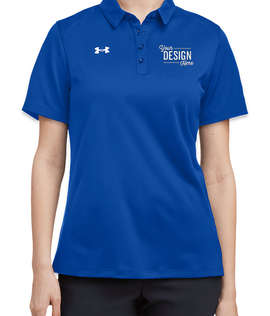 Under Armour Women's Tech Lightweight Performance Polo - Color: Royal / White