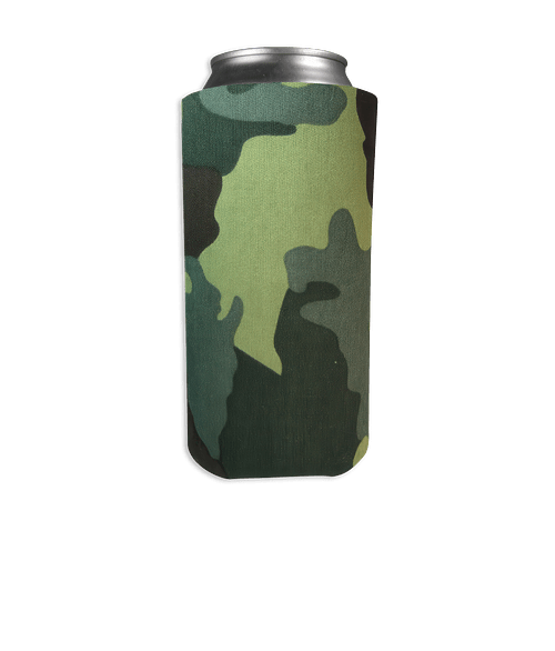 16 oz. Tall Boy Can Cooler in Green Camo