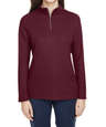 Core 365 Women's Fusion ChromaSoft Pique Quarter Zip Sweatshirt