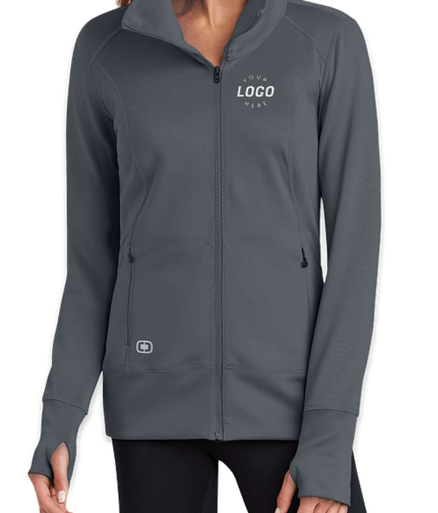 OGIO Women's Endurance Fulcrum Full Zip Jacket - Embroidered in Gear Grey