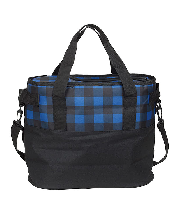 Plaid Insulated 20 Can Cooler Bag