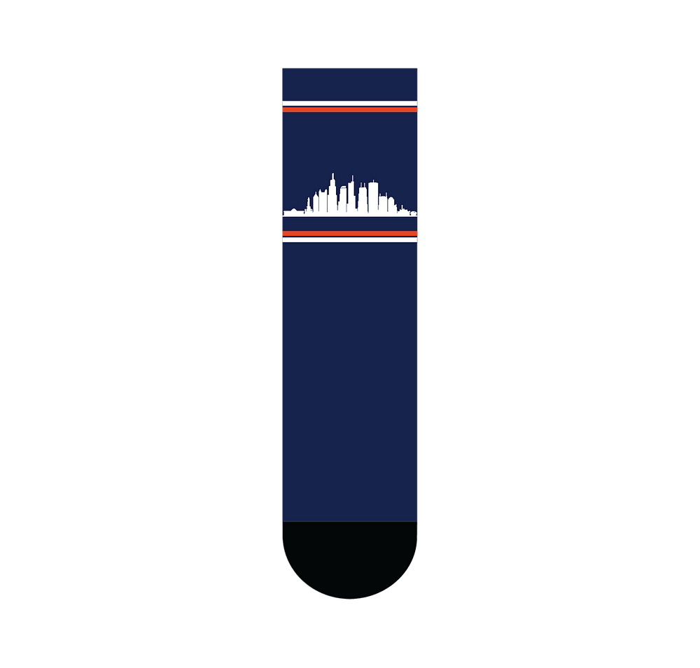 Chicago Skyline Crew Socks-default