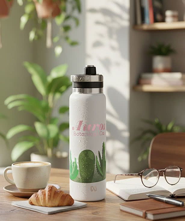 NAYAD Full Color 40 oz. Traveler Stainless Steel Insulated Water Bottle