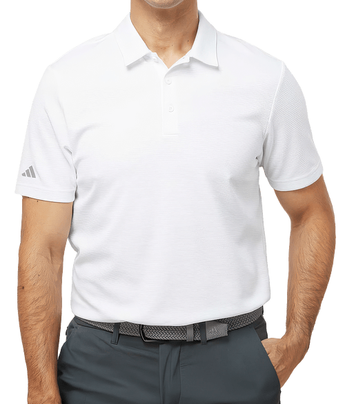 Adidas Recycled Micro Piqué Polo in White