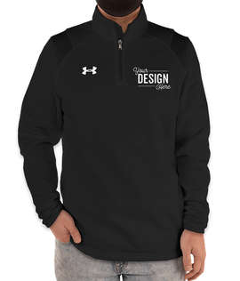 Under Armour Hustle Quarter Zip Pullover - Color: Black / White
