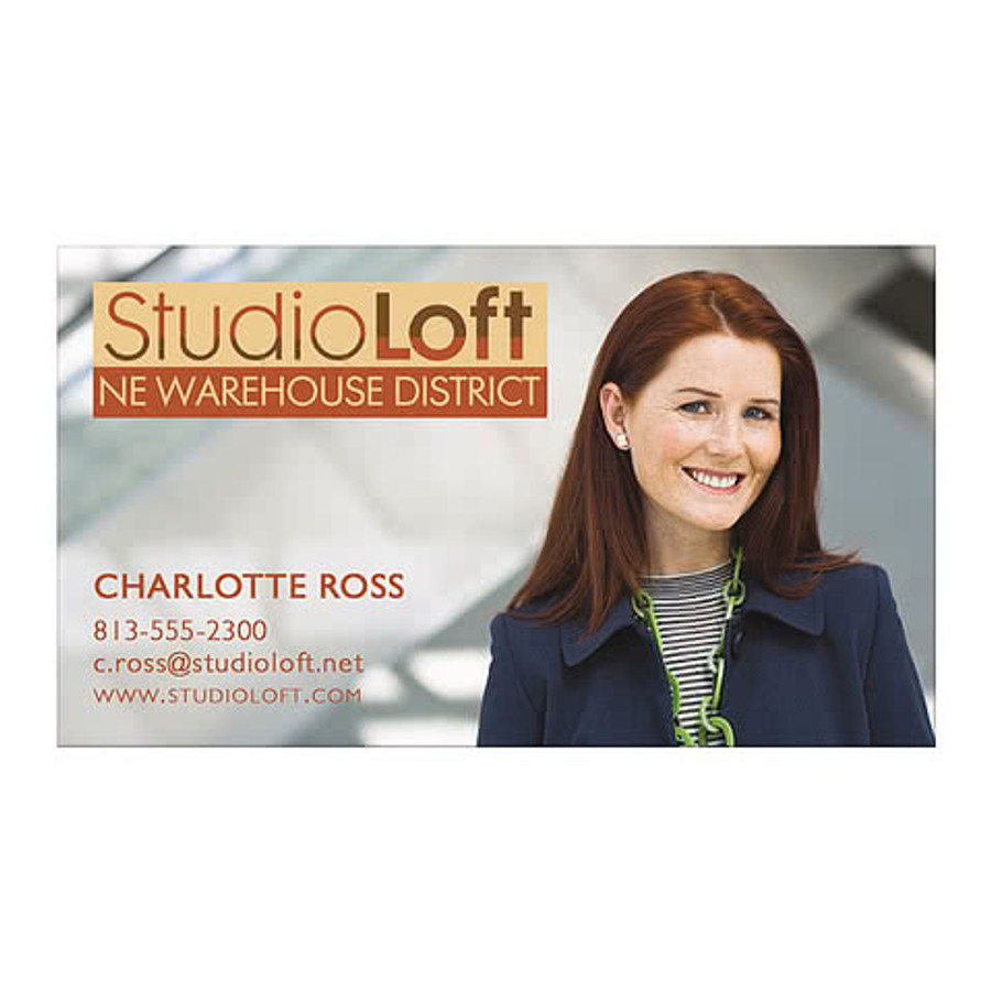 Full Color 30 Mil Business Card Magnet in White