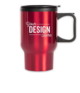 16 oz. Laguna Travel Mug - Color: Red