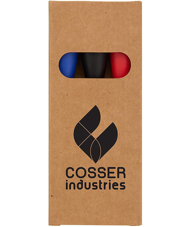 3-Piece Recycled Dry Erase Marker Set