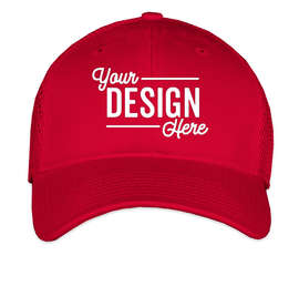 New Era 39THIRTY Stretch Fit Trucker Hat - Color: Scarlet Red