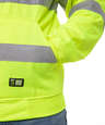 Berne Hi-Vis Class 3 Lined Full-Zip Hooded Sweatshirt