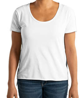 Next Level Women's Festival Tank Top - 65% Polyester 35% Cotton, Soft Heather Fabric, White, Size M