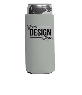 Foldable Slim Can Cooler - Color: Grey