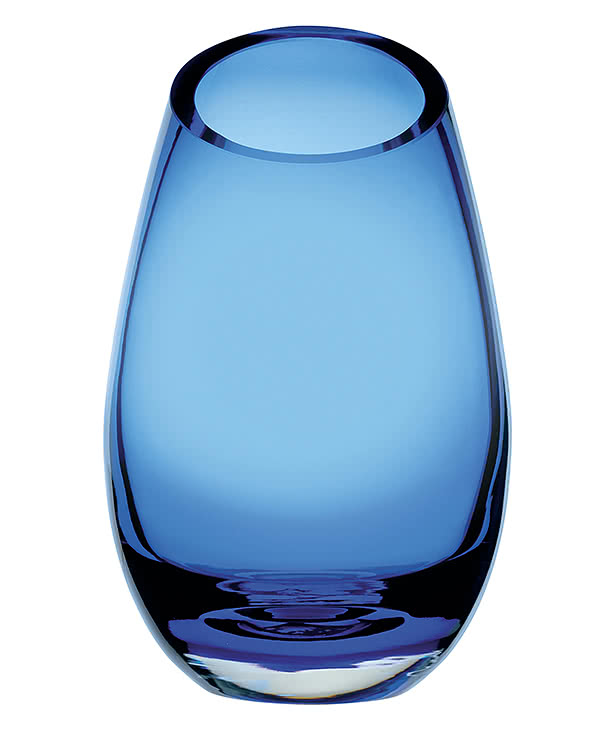Laser Engraved Cairo Blue Vase
