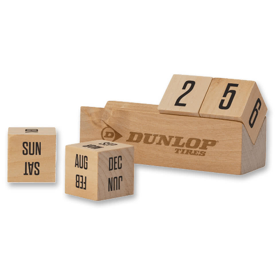 Boa 4" Laser Engraved Wooden Perpetual Calendar