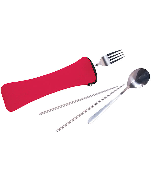 Travel Cutlery Set with Zip Pouch