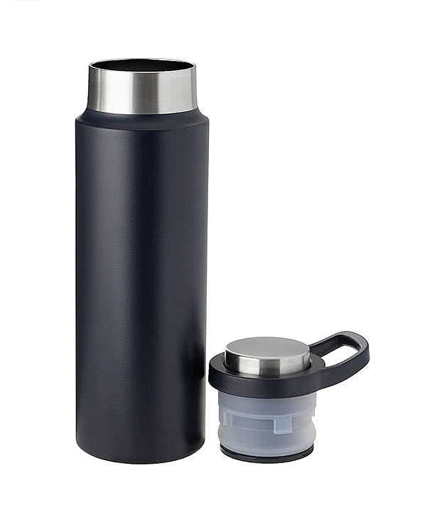 22 oz. Harriton Insulated Water Bottle With Push-Lock Lid