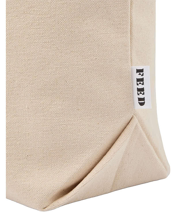 FEED Organic Cotton Zippered Tote Bag