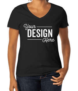 Hanes Women's Perfect-T V-Neck T-shirt - Color: Black