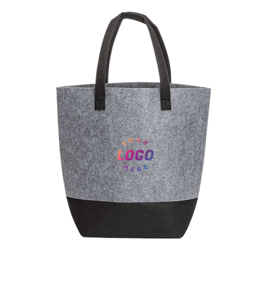 Pico Two-Tone Tote Bag in Gray
