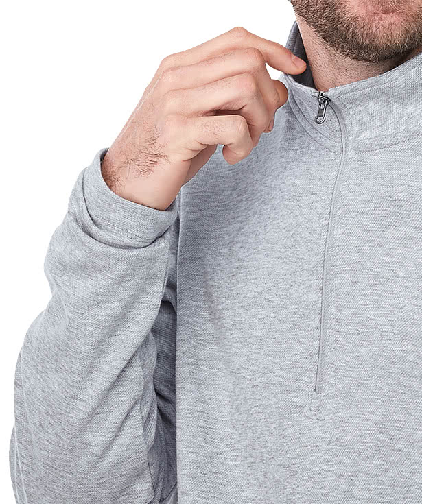 Elevate Rigi Eco Knit Quarter Zip Sweatshirt