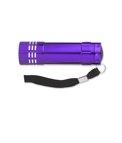 Laser Engraved Renegade Aluminum LED Flashlight in Purple