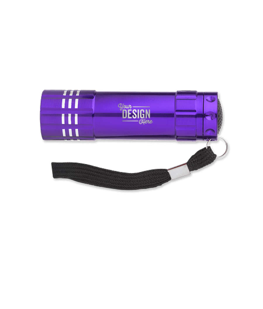 Laser Engraved Renegade Aluminum LED Flashlight in Purple