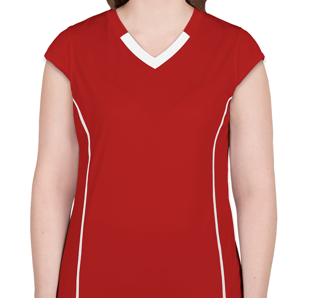 Augusta Women's Contrast V-Neck Volleyball Jersey-default