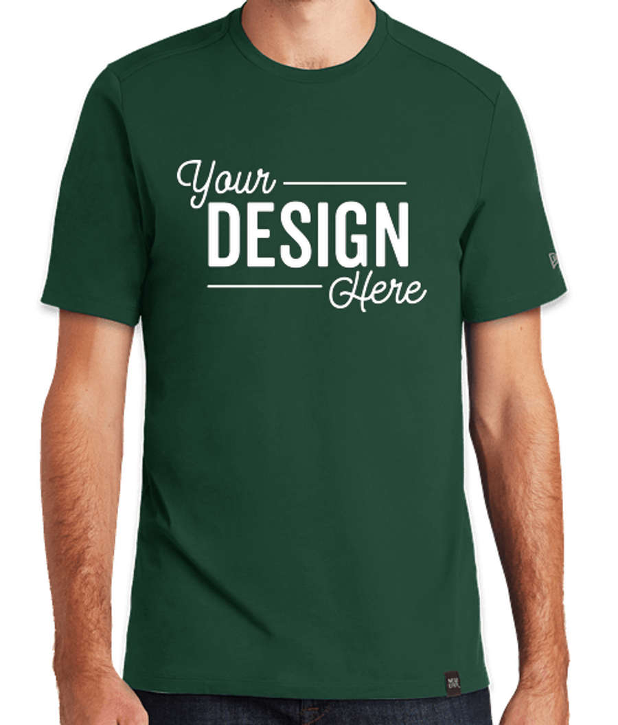 New Era Heritage Blend T-shirt in Dark Green
