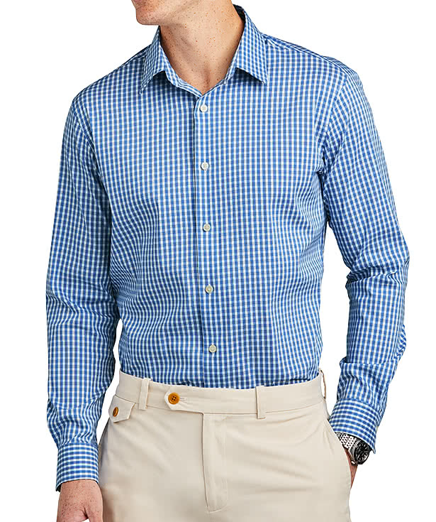 Brooks Brothers Tech Stretch Patterned Dress Shirt