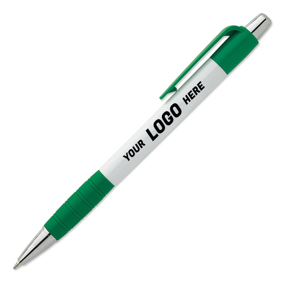 Element White Body Grip Pen (black ink)