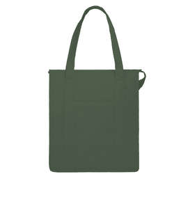 Hercules Zippered Insulated Grocery Tote Bag - Color: Hunter Green