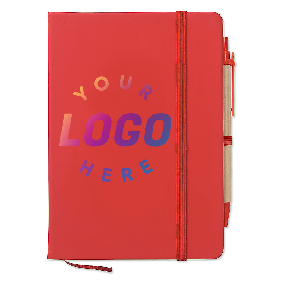 Full Color Hard Cover Notebook with Sticky Notes and Flags