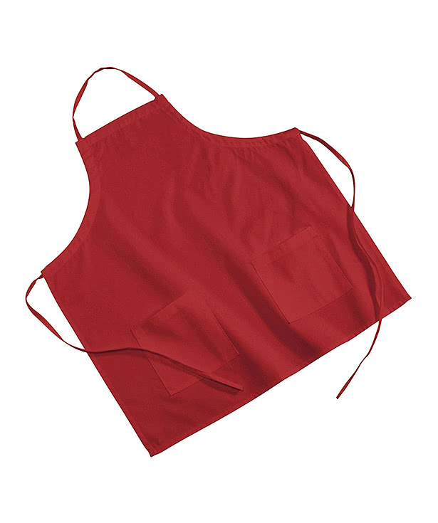 Two-Pocket Colored Poly/Cotton Twill BBQ Apron