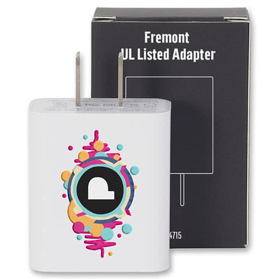 Fremont UL Listed Wall Adapter in White